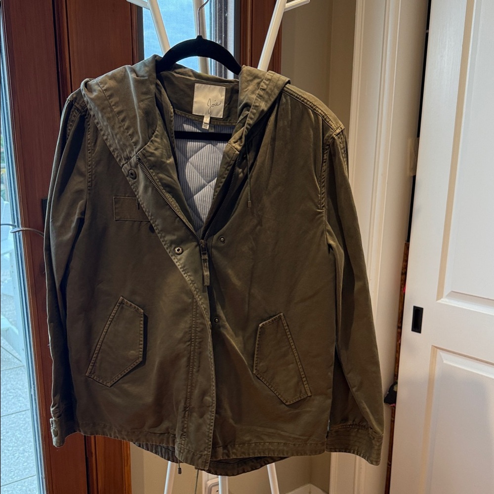 Joie Olive Green Hooded Jacket